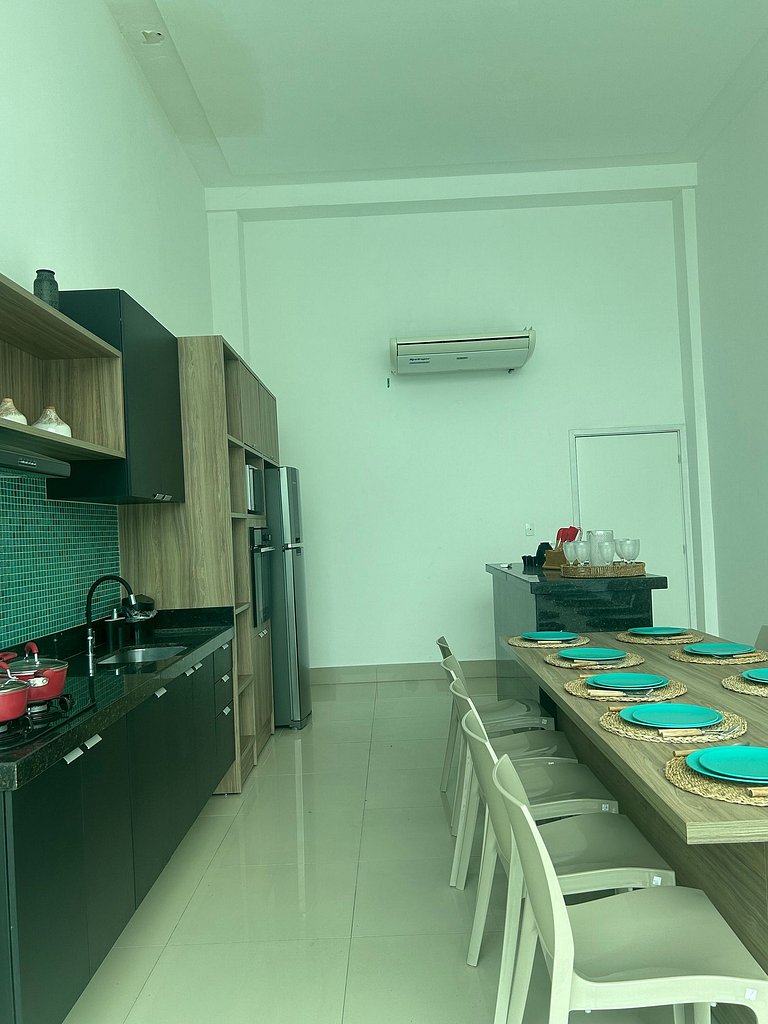 Flat 1 quarto em muro alto